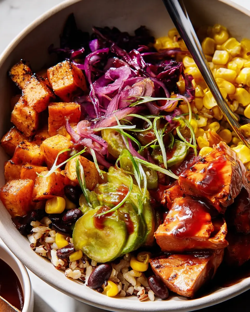 A delicious plate of BBQ Protein Bowls
