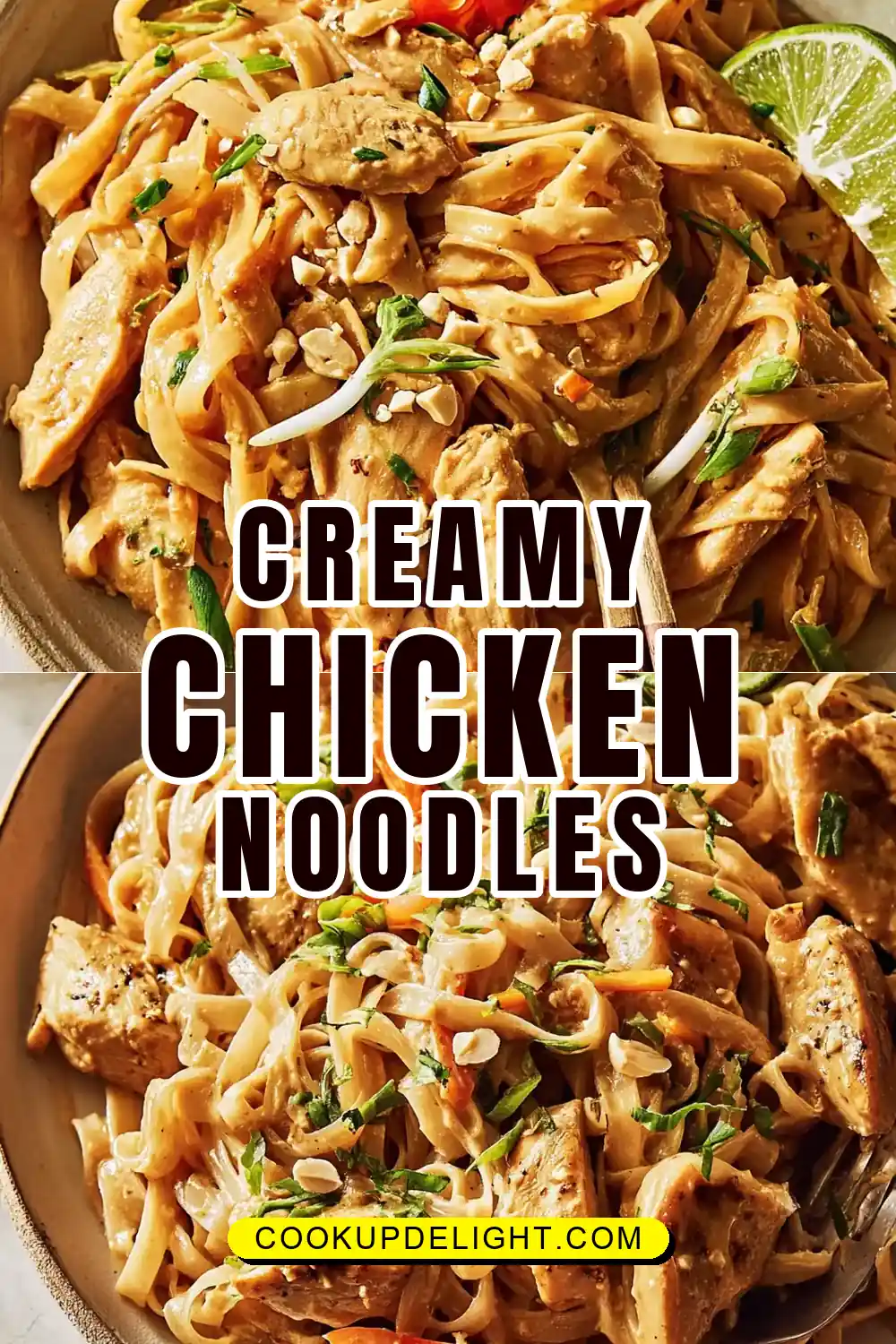 Creamy Peanut-Lime Chicken With Noodles