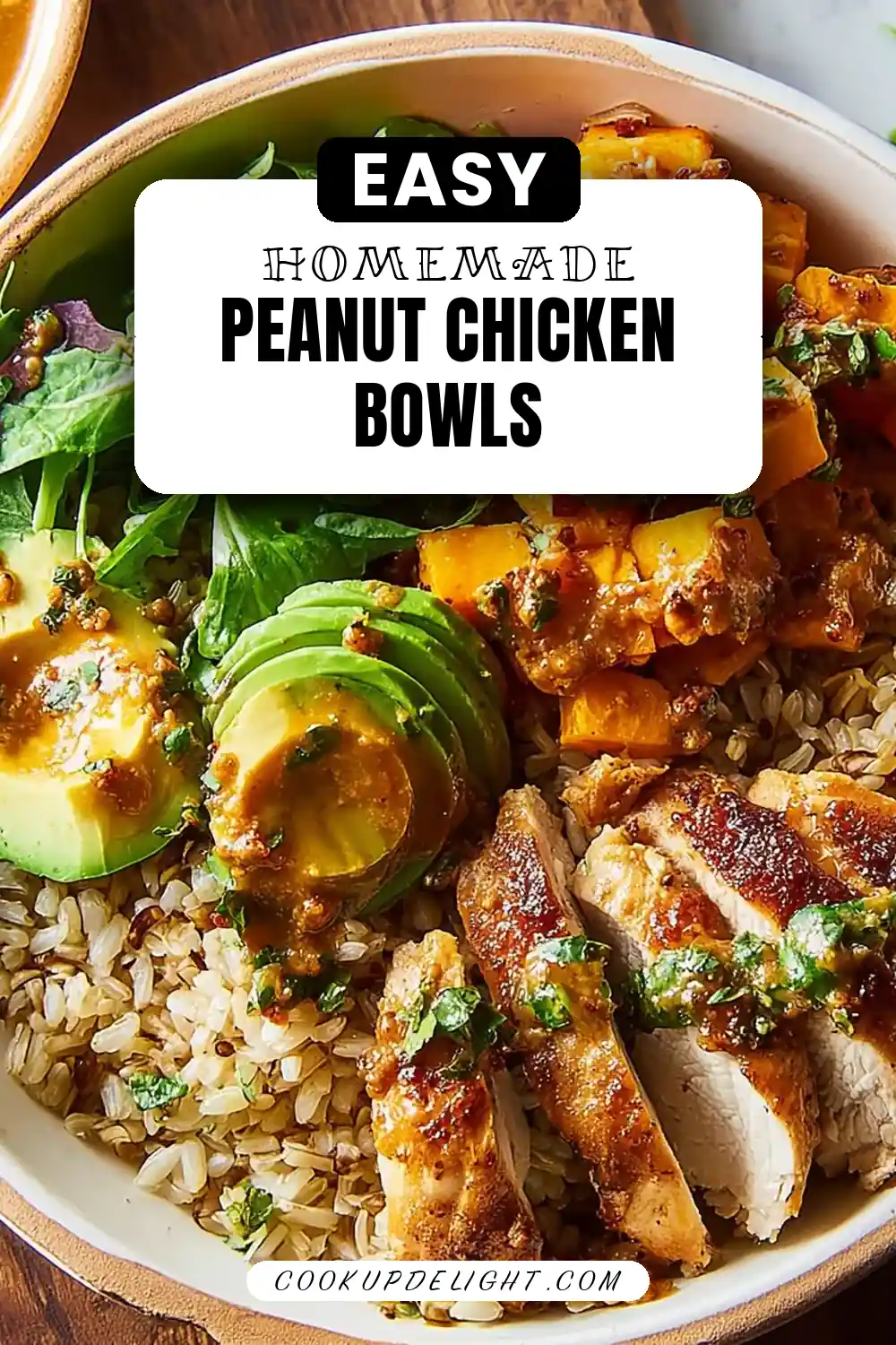 Peanut Chicken Protein Bowls