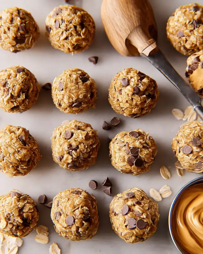 A delicious plate of Peanut Butter Protein Balls