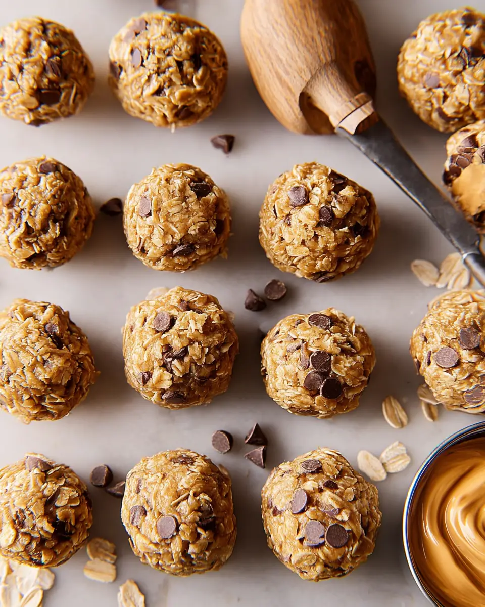 A delicious plate of Peanut Butter Protein Balls