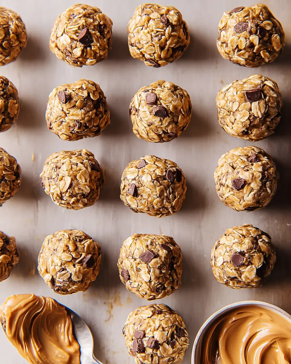 A delicious plate of Peanut Butter Protein Balls