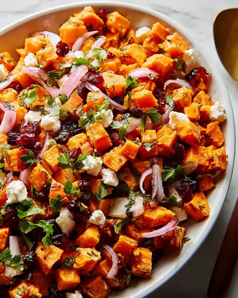 A delicious plate of Sweet Potato Salad