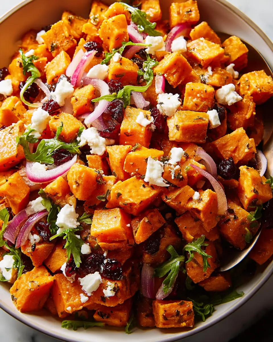 A delicious plate of Sweet Potato Salad
