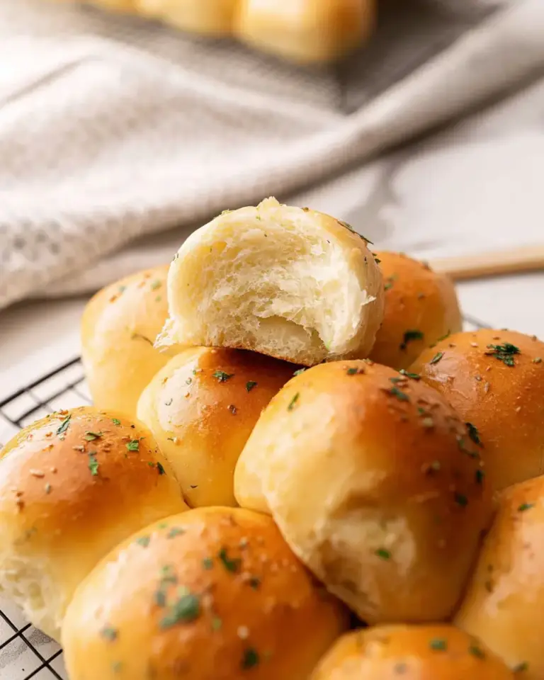 A delicious plate of Air Fryer Dinner Rolls