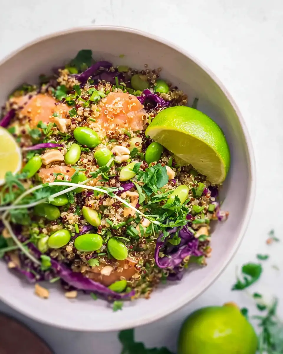 A delicious plate of Asian Quinoa Power Salad