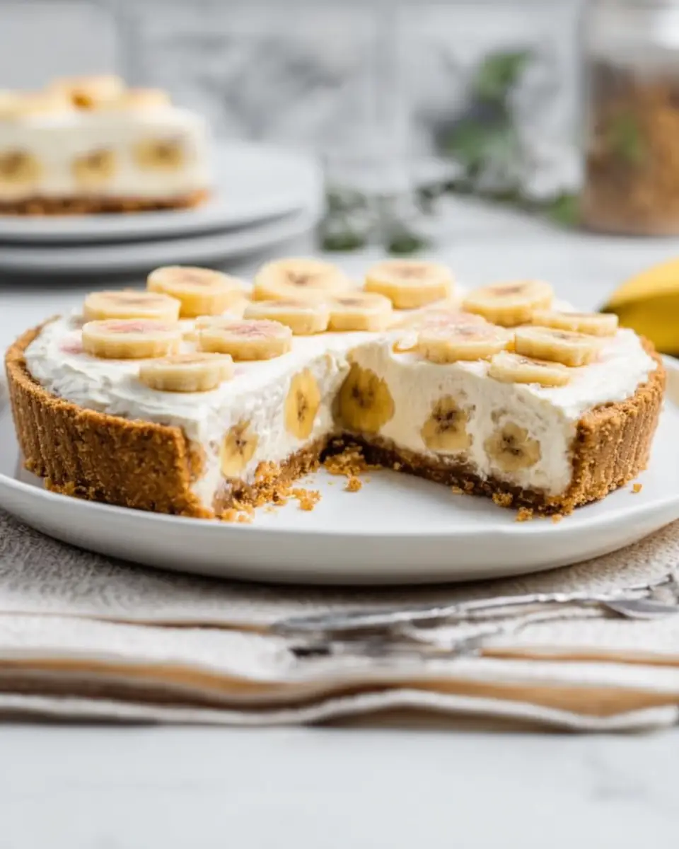 A delicious plate of Banana Pudding Pie Recipe