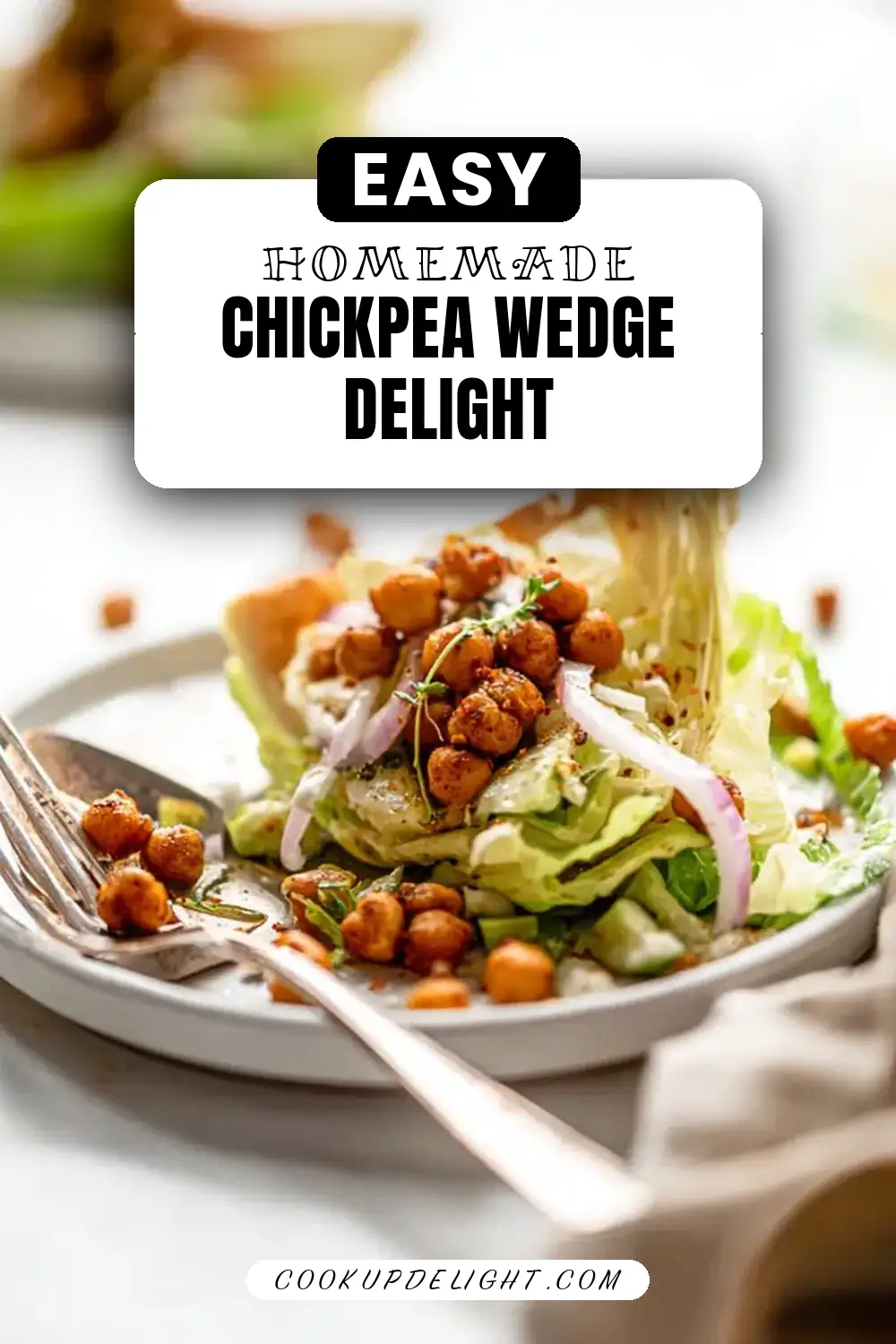 Mediterranean Chickpea Wedge Salad