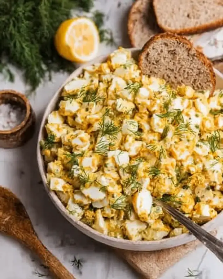 A delicious plate of Healthy Egg Salad