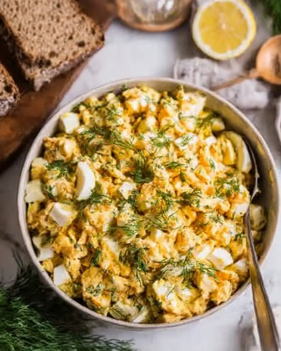 A delicious plate of Healthy Egg Salad