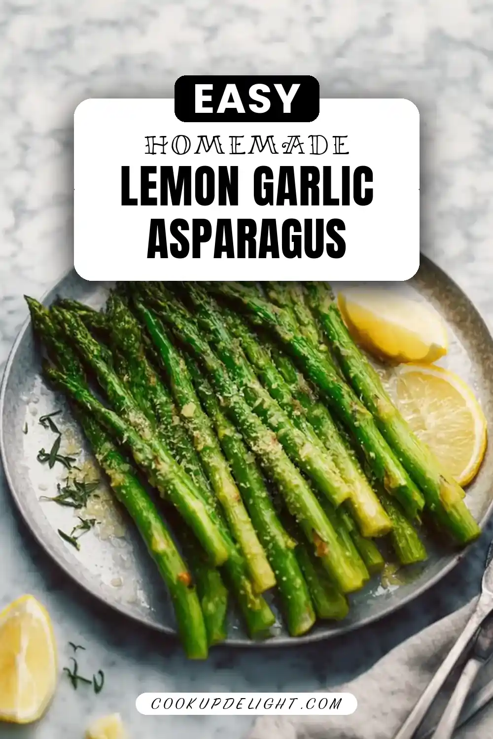 Oven Roasted Lemon Garlic Asparagus