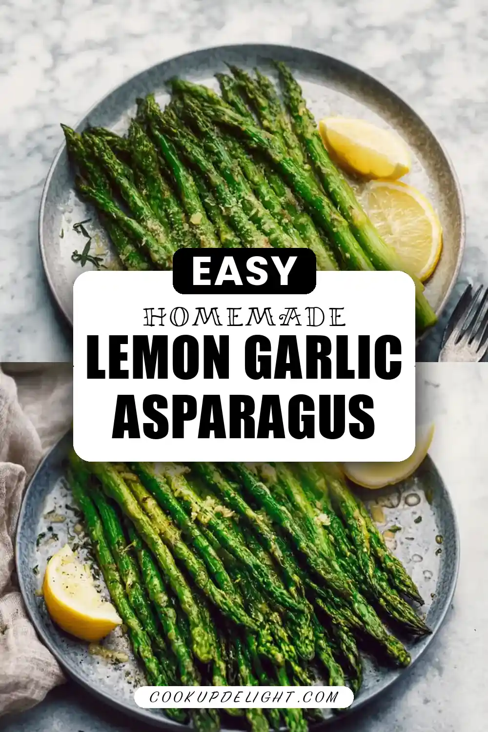 Oven Roasted Lemon Garlic Asparagus