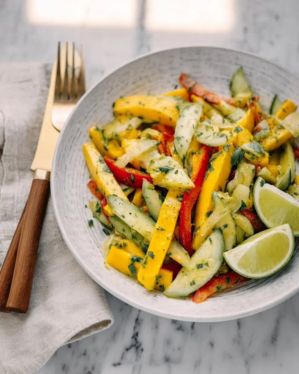A delicious plate of Mango Salad