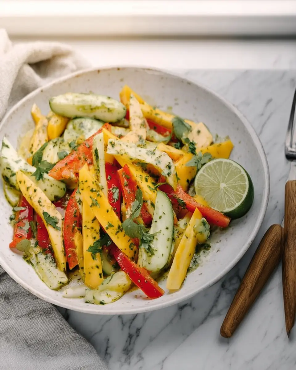 A delicious plate of Mango Salad
