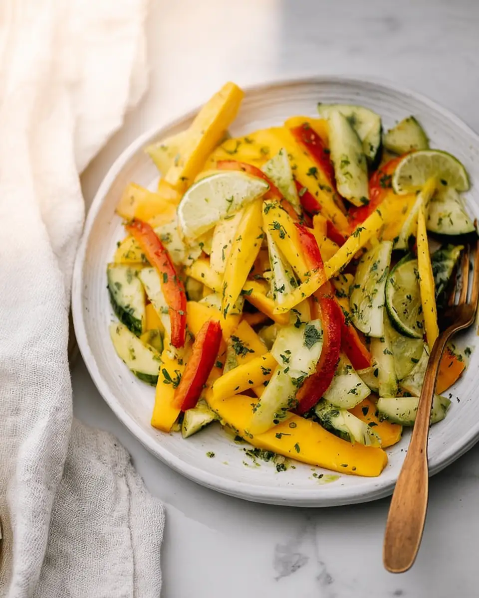 A delicious plate of Mango Salad