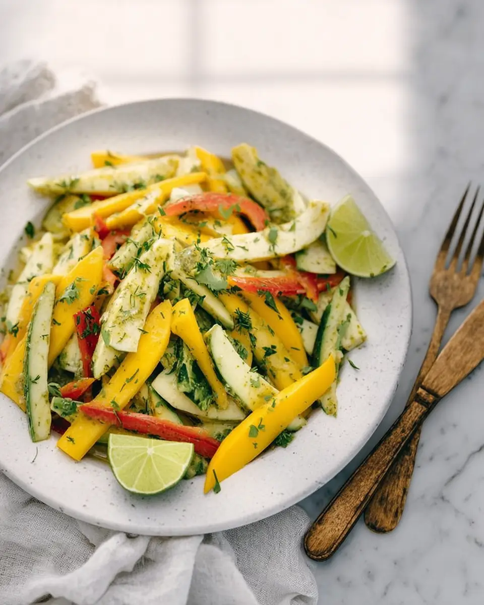 A delicious plate of Mango Salad
