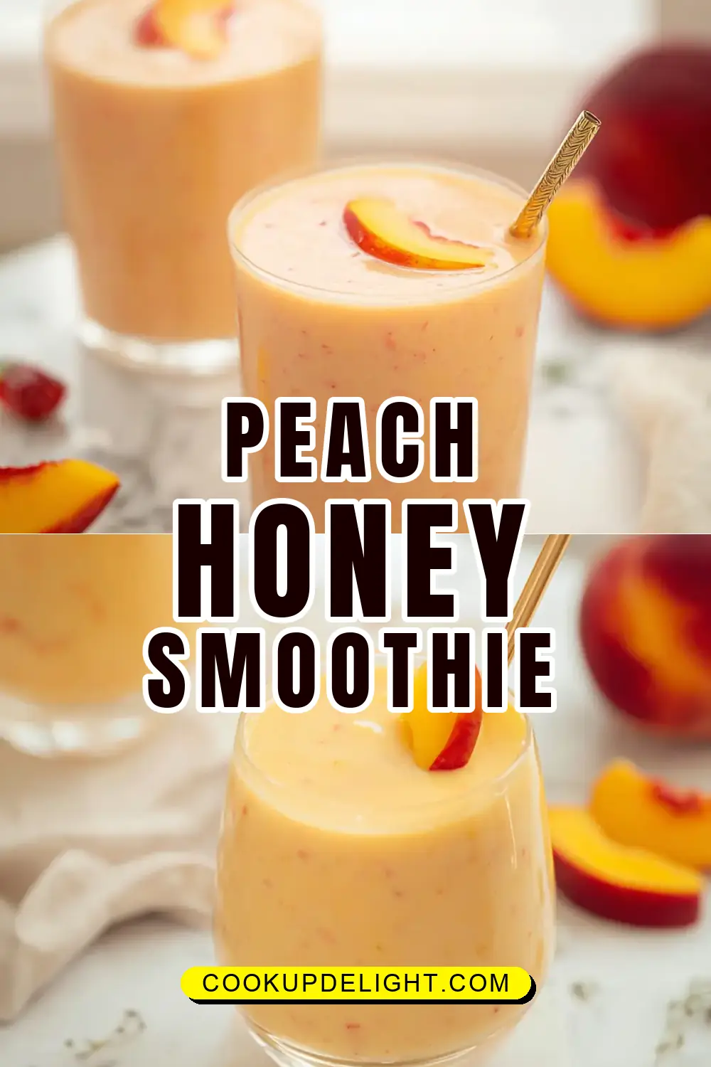 Peach Honey Yogurt Smoothie