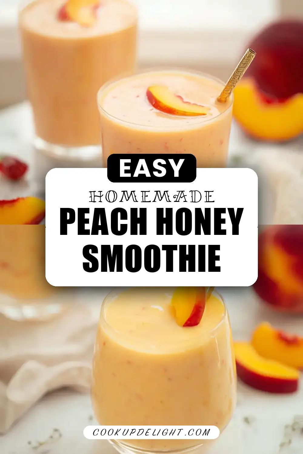 Peach Honey Yogurt Smoothie