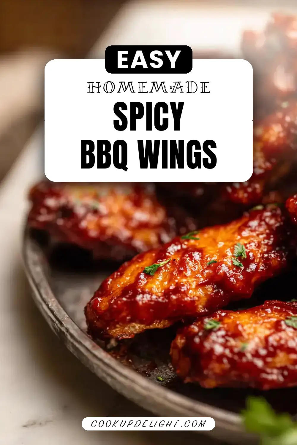 Air Fryer Spicy BBQ Chicken Wings