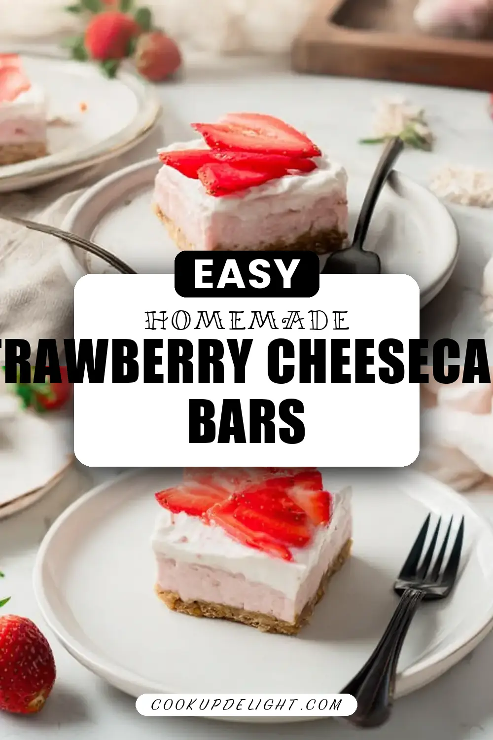Strawberry Cheesecake Bars Recipe