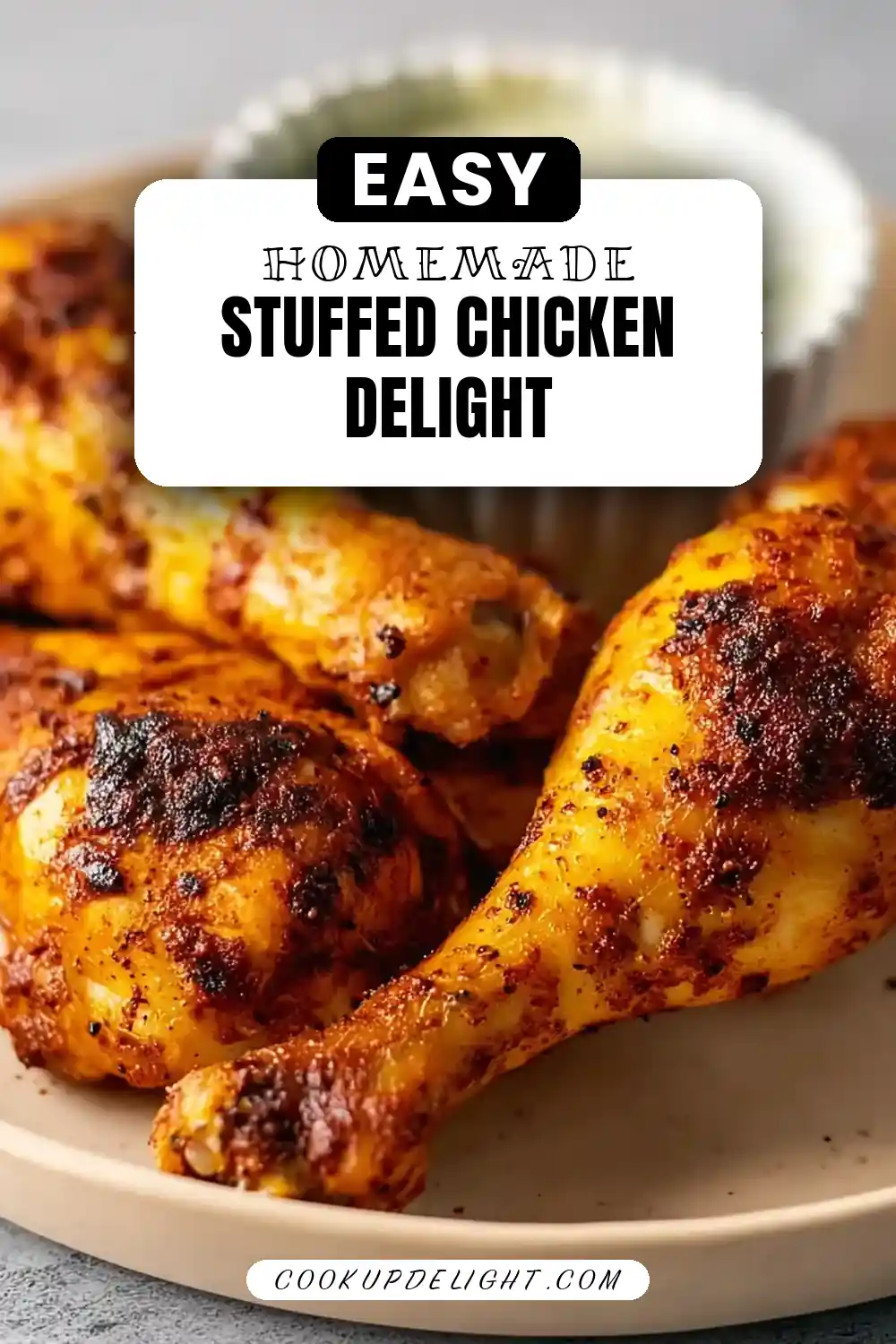 Air Fryer Spinach Mushroom stuffed Chicken Breasts