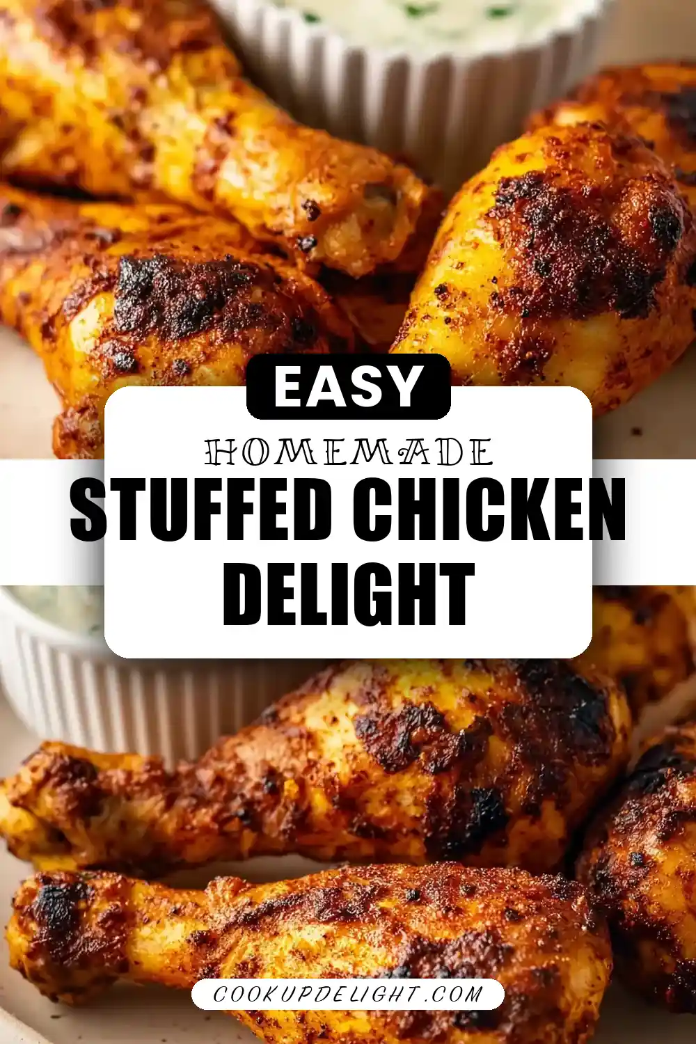 Air Fryer Spinach Mushroom stuffed Chicken Breasts