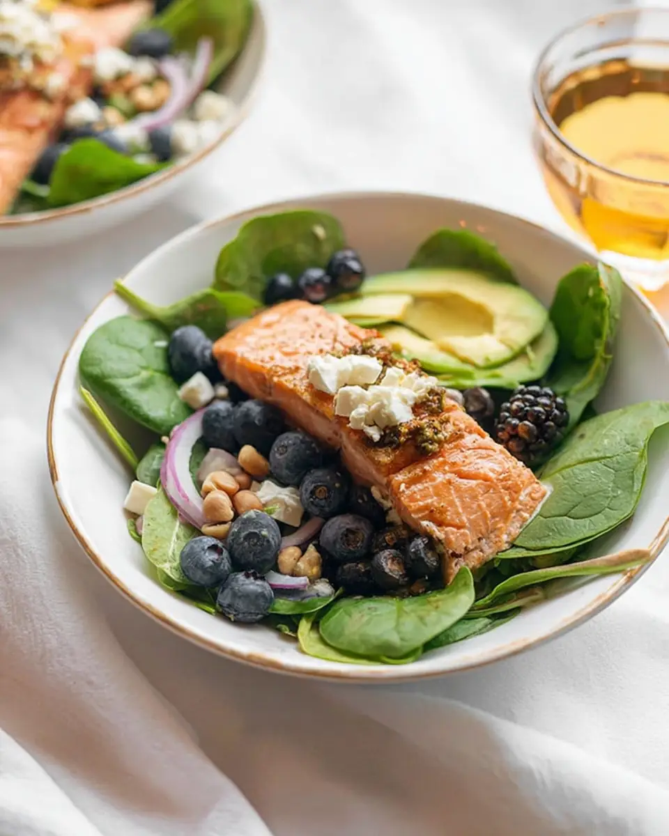 A delicious plate of Salmon Salad