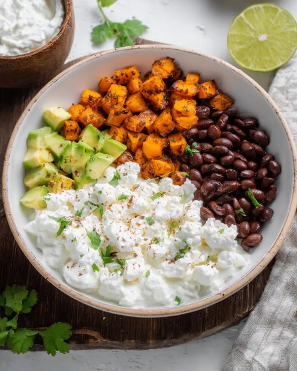 A delicious plate of Vegetarian Cottage Cheese Bowl