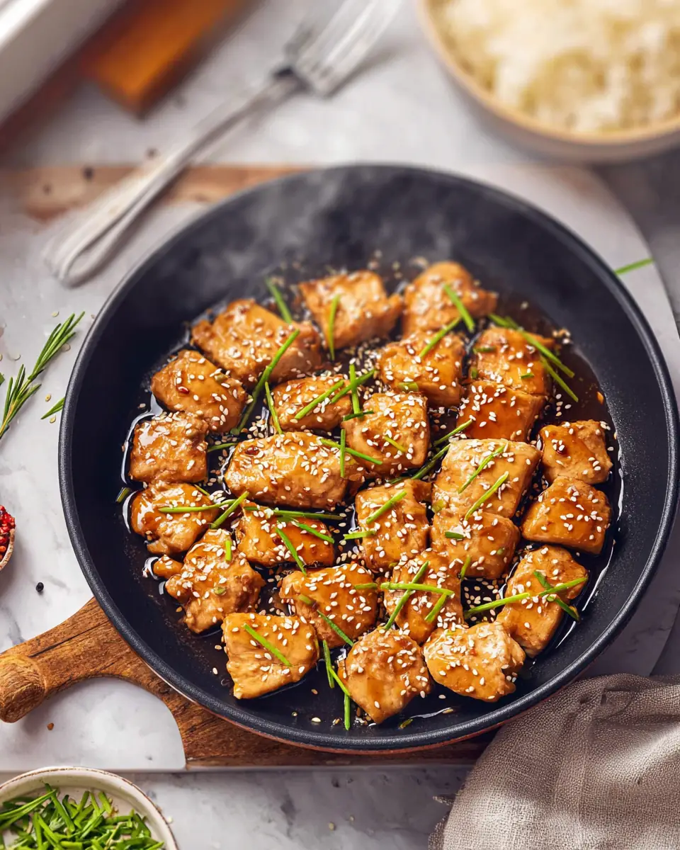 A delicious plate of 15-Minute Honey Garlic Chicken
