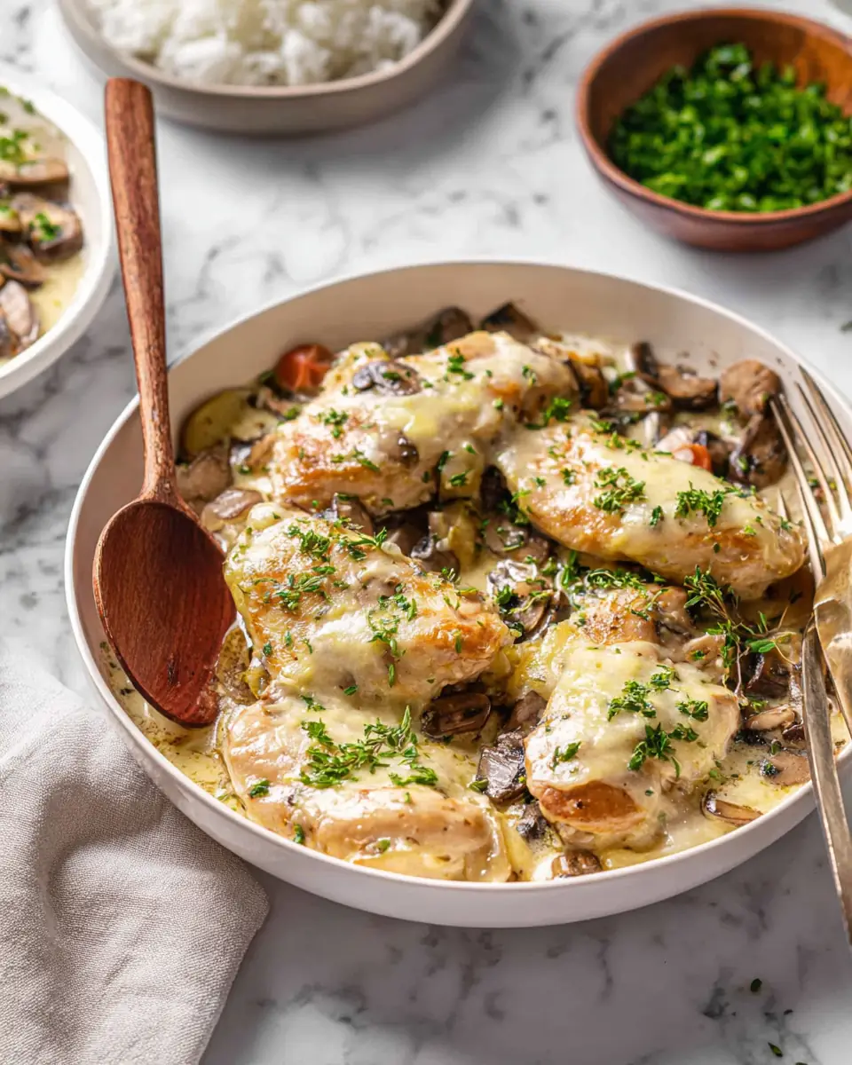 A delicious plate of Easy Cream Cheese Chicken