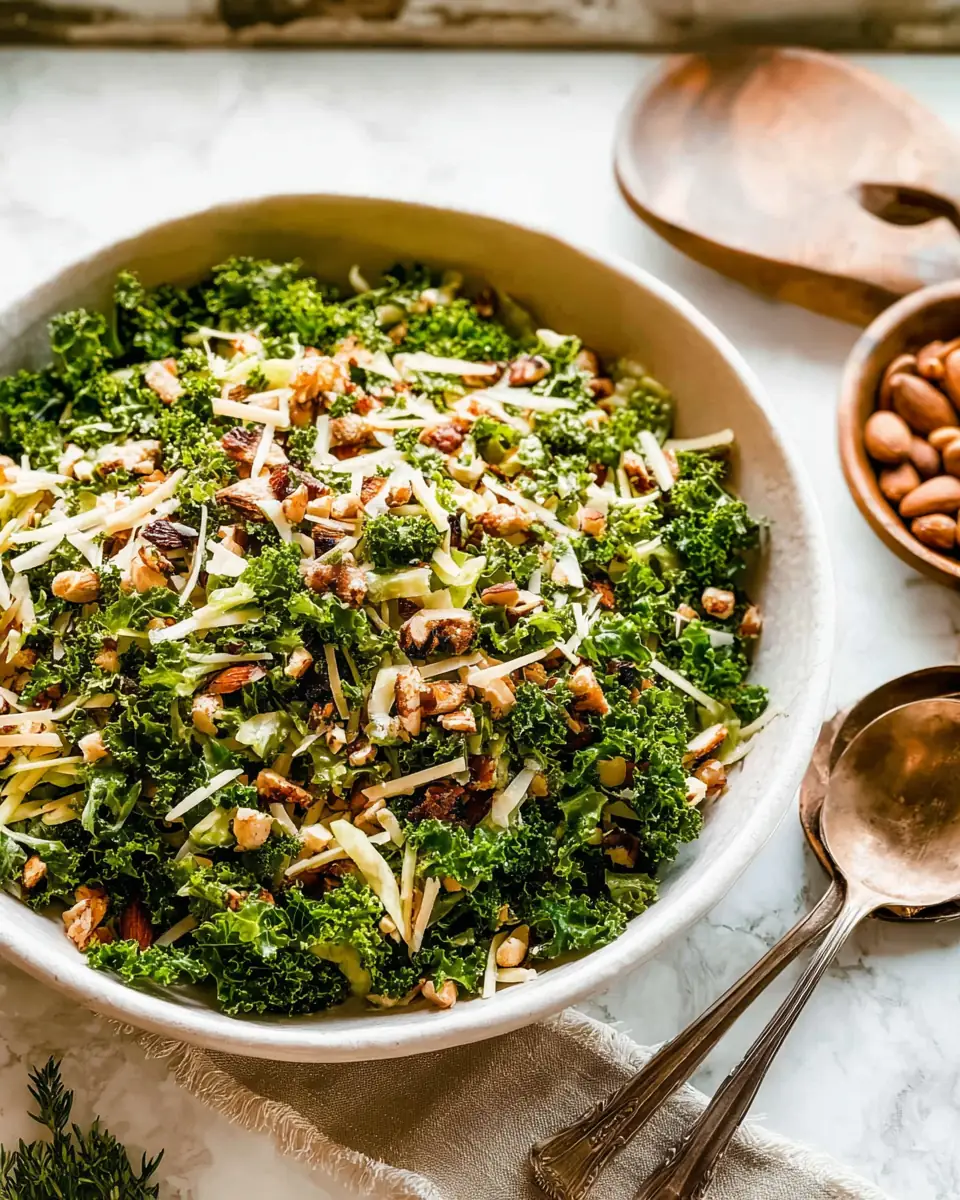 A delicious plate of Kale Crunch Salad (Chick-Fil-A Copycat)