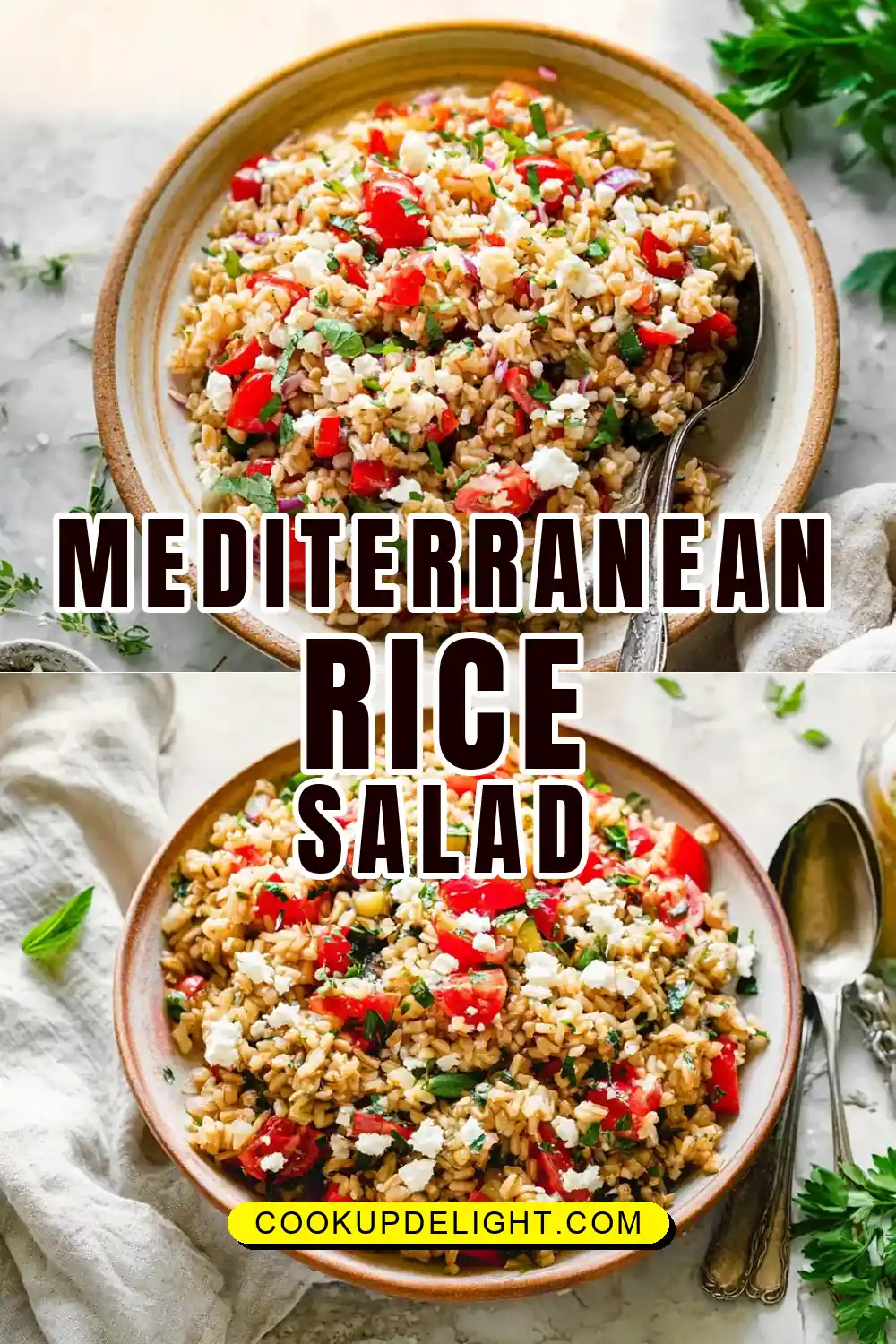 Mediterranean Brown Rice Salad