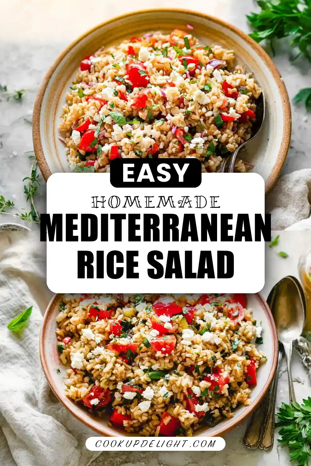 Mediterranean Brown Rice Salad
