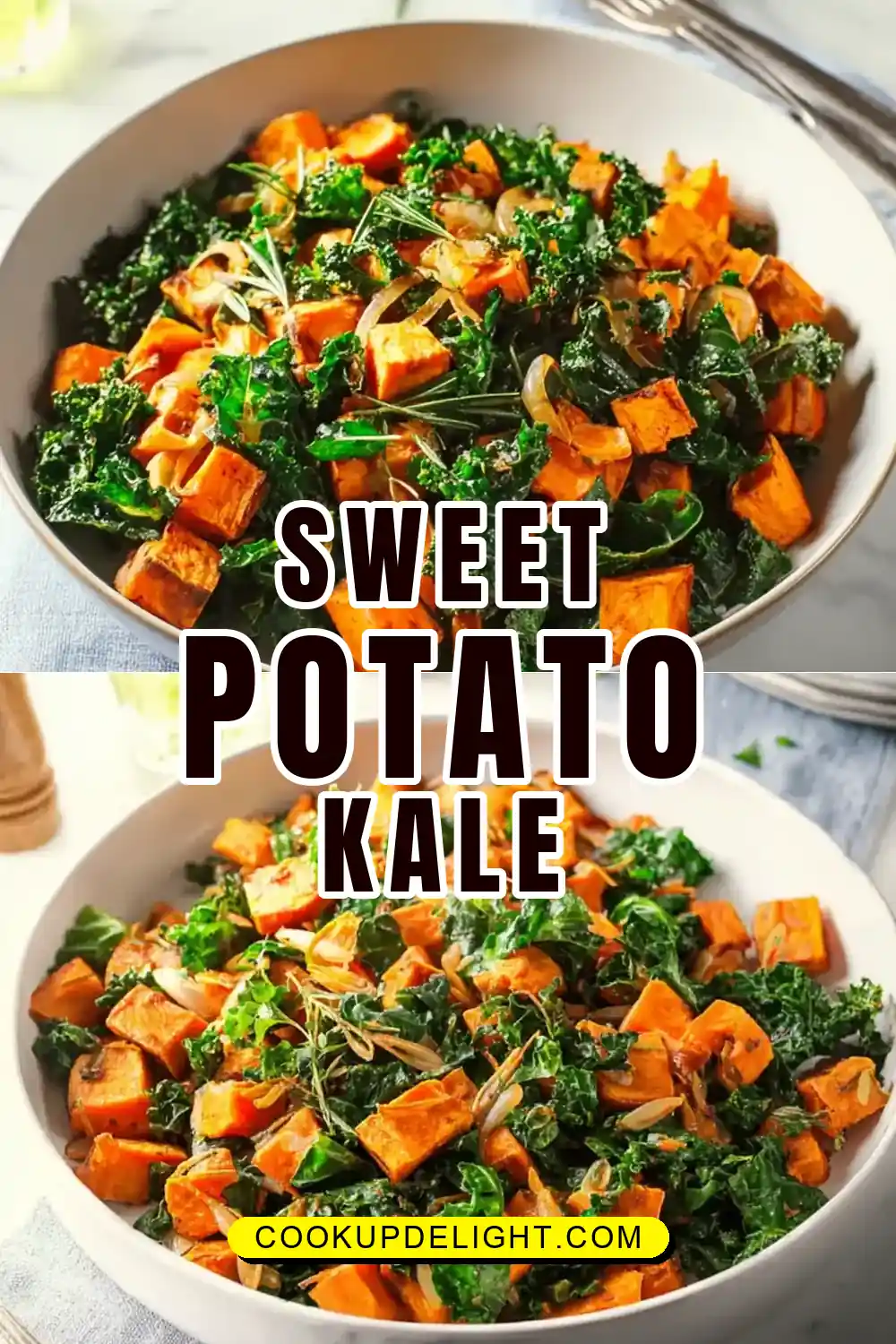 Roasted Sweet Potato and Kale Salad